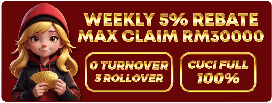 Weekly rebate claim 100%.